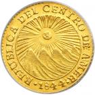 Costa Rica. Escudo, 1844-CR M. PCGS MS62