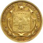 Costa Rica. 20 Pesos, 1873-GW. NGC EF40