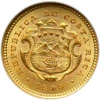 Costa Rica. 2 Colones, 1900. NGC MS64 - 2