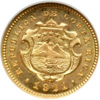 Costa Rica. 2 Colones, 1921. NGC MS65 - 2