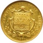 Costa Rica. 10 Pesos, 1870-GW. NGC AU55