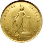 Costa Rica. 2 Escudos, 1854-JB. NGC EF45