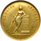 Costa Rica. 2 Escudos, 1855-JB. NGC AU50