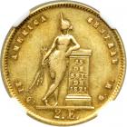 Costa Rica. 2 Escudos, 1863-GW. NGC AU50