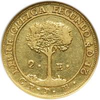 Costa Rica. 2 Escudo, 1835-CR- JB. NGC EF40 - 2