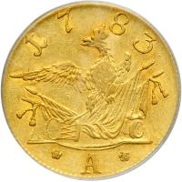 German States - Prussia. Frederick D'Or, 1783-A. PCGS AU50 - 2