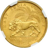 British India. Mohur, 1841-C. NGC MS61 - 2