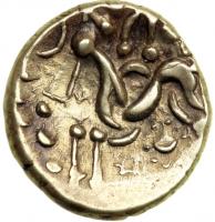 Britain. Celtic Coinage, Corieltauvi. South Ferriby type, c. 45-10 BC. Gold Stater (5.86 g). VF - 2
