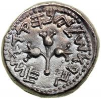 The Jewish War, 66-70 CE. AR Shekel (14.25 g) dated Year 3 (68-69 CE). EF - 2