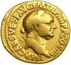 Judaea Capta Coinage. Vespasian, AD 69-79. Gold Aureus (6.97 g) minted at Lugdunum, c. AD 72. VF