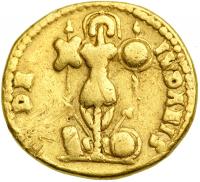 Judaea Capta Coinage. Vespasian, AD 69-79. Gold Aureus (6.97 g) minted at Lugdunum, c. AD 72. VF - 2
