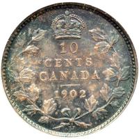 Canada. 10 Cents, 1902-H. ANACS MS63 - 2