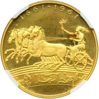 Italy. Gold Medal, 1961. NGC PF65 - 2