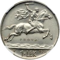 Albania. Prova Lek, 1930-V. NGC MS66 - 2