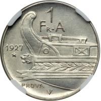 Albania. Prova Frang Ari, 1927-V. NGC MS61 - 2