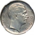 Albania. 5 Franki ari, 1926-R. NGC UNC
