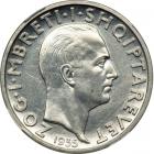 Albania. Prova 2 Franga Ari, 1935. NGC MS61