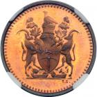 Rhodesia. &frac12; Cent, 1970. NGC PF65