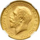 British India. Sovereign, 1918-I. NGC MS64