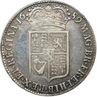 Great Britain. Halfcrown, 1689. VF - 2