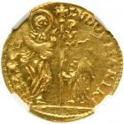 Italian States - Venice. Zecchino, ND. NGC AU58