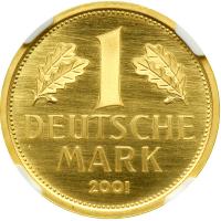 Germany. Mark, 2001-F. NGC PF68 - 2