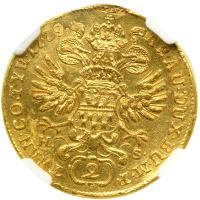 Transylvania. 2 Ducats, 1779-HS. NGC EF - 2