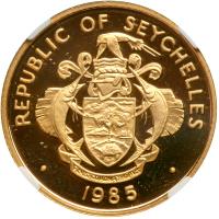 Seychelles. 500 Rupees, 1985. NGC PF69 - 2