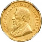 South Africa. &frac12; Pond, 1897. NGC EF45