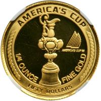 Samoa - American. 50 Dollars, 1988. NGC PF64 - 2