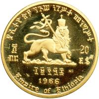 Ethiopia. 20 Dollars, 1966. PF - 2