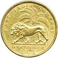 British India. Mohur, 1841. VF - 2
