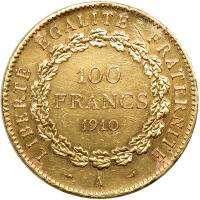 France. 100 Francs, 1910-A. EF - 2