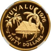 Turkmenistan. 50 Dollars, 1976. NGC PF67 - 2