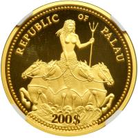 Palau. 200 Dollars, 1995. PF69 - 2