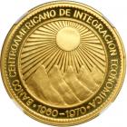 Central American Republic. 50 Pesos, 1970. NGC PF69