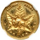 Canada & Provinces - Manitoba. Gold &frac12; Dollar Token, 1898. NGC MS65