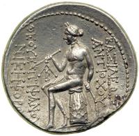 Syria, Seleukid Kingdom. Antiochos IV, 175-164 BC. AR Tetradrachm (16.85 g) minted at Ake-Ptolemais in Palestine. VF - 2