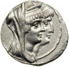 Syria, Seleukid Kingdom. Cleopatra Thea and Antiochos VIII, 125-120 BC. AEF