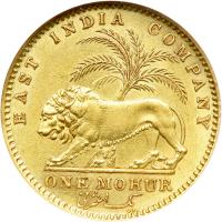British India. Mohur, 1841-C. NGC AU58 - 2