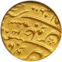 India - Mughal. Mohur, AH.1134/3. NGC MS63 - 2