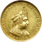 India - Baroda. 1/3 Mohur, VS1995 (1939). NGC AU58