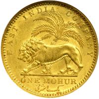 British India. Mohur, 1841-C. NGC MS61 - 2
