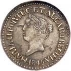 Goa. &frac12; Pardao, 1846/5. NGC EF45