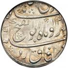 India - Mughal. Rupee, AH1124 Year 1. NGC AU58