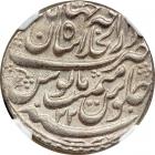 India - Mughal. Rupee, AH1152 Year 22. NGC AU58