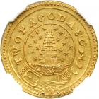 Madras Presidency. 2 Pagodas, ND (1808-1815). NGC MS61