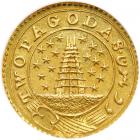Madras Presidency. 2 Pagodas, ND (1808-1815). NGC MS64