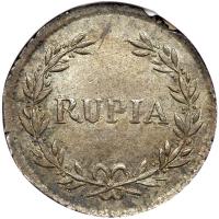 Goa. Rupia, 1848. NGC AU58 - 2