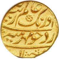 India - Mughal. Mohur, AH1117-1118 Year 50. NGC MS62 - 2